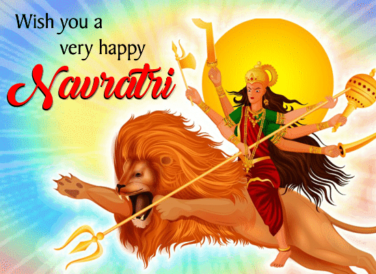 Create and send your own navratri greetings and navratri wishes online for  free